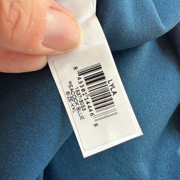 DRESS THE POPULATION Lyla Dress Teal Size XXL - Picture 11 of 11